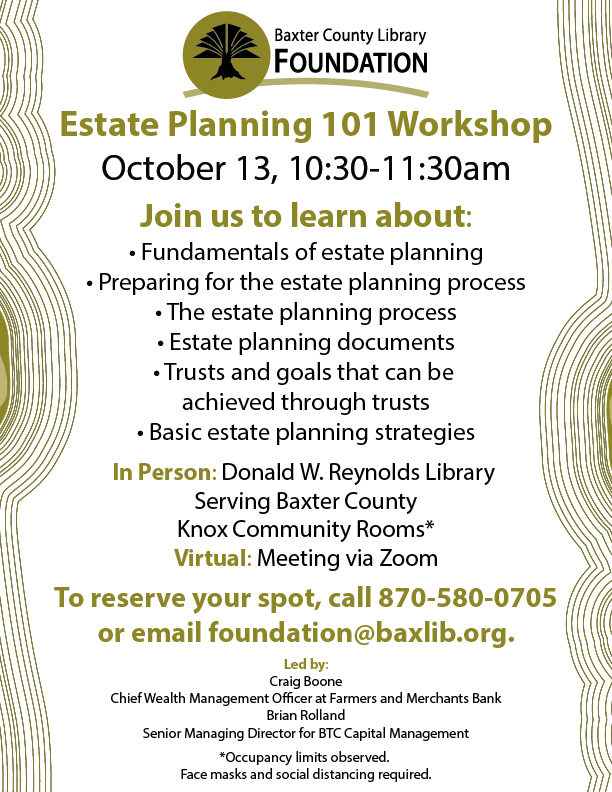 Estate Planning 101 Workshop Flyer