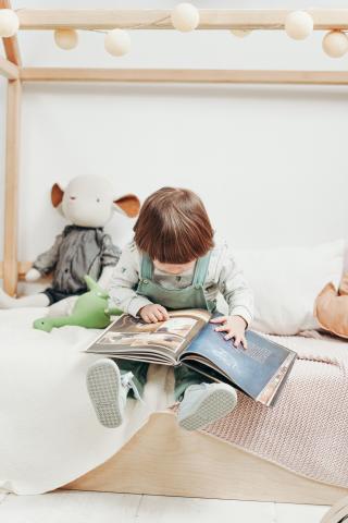 Boy Reading a Book by Cotonbro