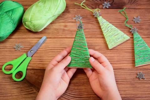 String Christmas Tree Ornaments