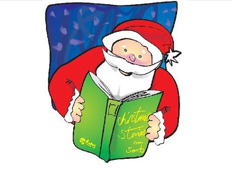 Santa reading