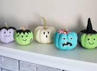 Painted pumpkins